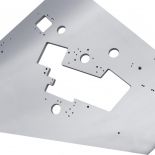 bearbeitete Aluminiumplatte