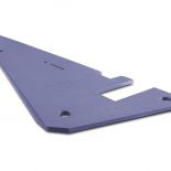 Großes Alu-Modul, komplett bearbeitet, glasperlengestrahlt und dekorativ eloxiert